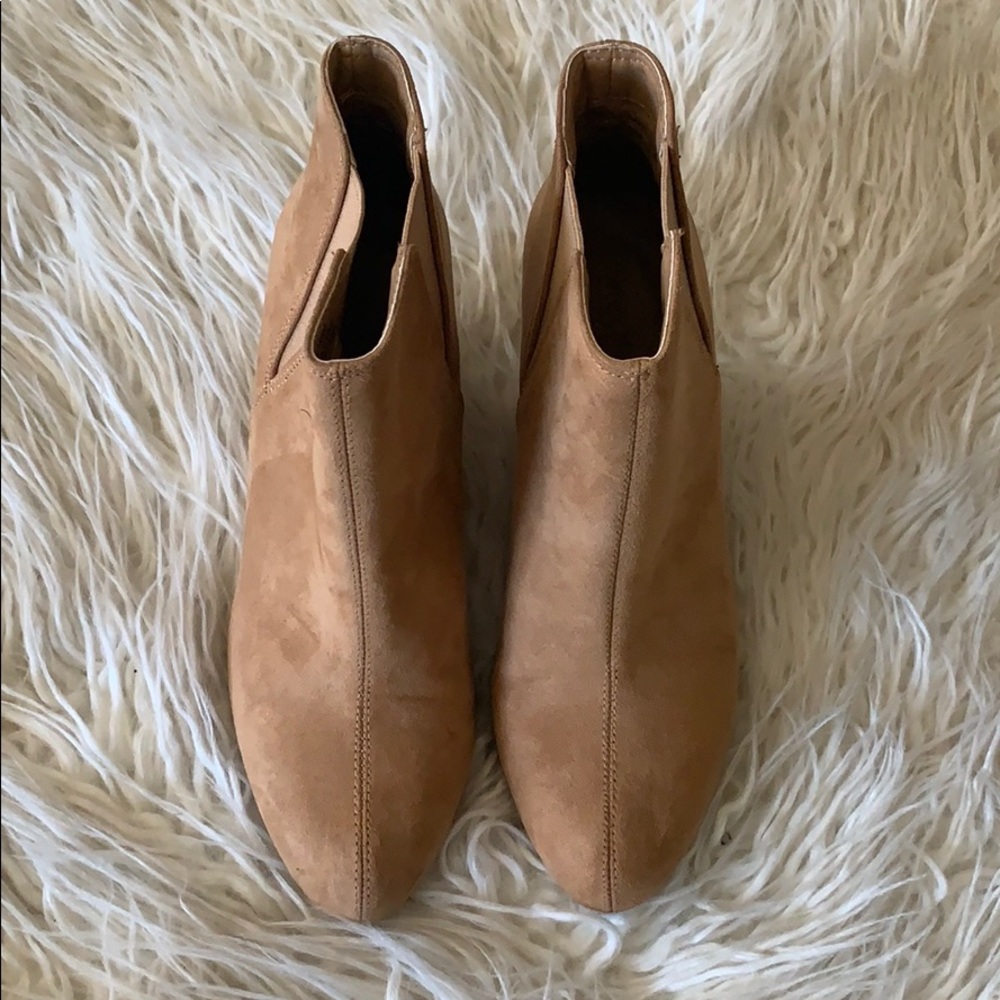 Tan Ankle booties forever21